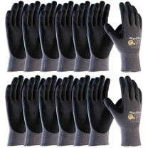 12 Pairs MaxiFlex 34-874 Gloves Nitrile Micro-Foam Grip Palm & Fingers (12 Pack, Medium) Medium (Pack of 12)