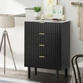 thumbnail image 3 of Eclife 4 Drawer Dresser Accent Chest Tall with Imitation Marble Texture for Bedroom, Living Room, 3 of 8