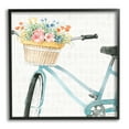 thumbnail image 2 of Stupell Industries Country Bicycle Basket Floral Arrangement Block Pattern, 24 x 24,Design by Beth Grove, 2 of 5