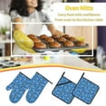 thumbnail image 5 of Salouo Tennis for Oven Mitts and Potholders BBQ Gloves-Oven Mitts and Pot Holders Non-Slip Cooking Gloves for Cooking Baking Grilling (4-Piece Set), 5 of 6