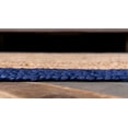 thumbnail image 3 of Agro Richer Edge Blue Natural Beige Jute Area Rugs for Living, Carpet for Kitchen outdoor & Indoor (4x12" Feet), 3 of 5