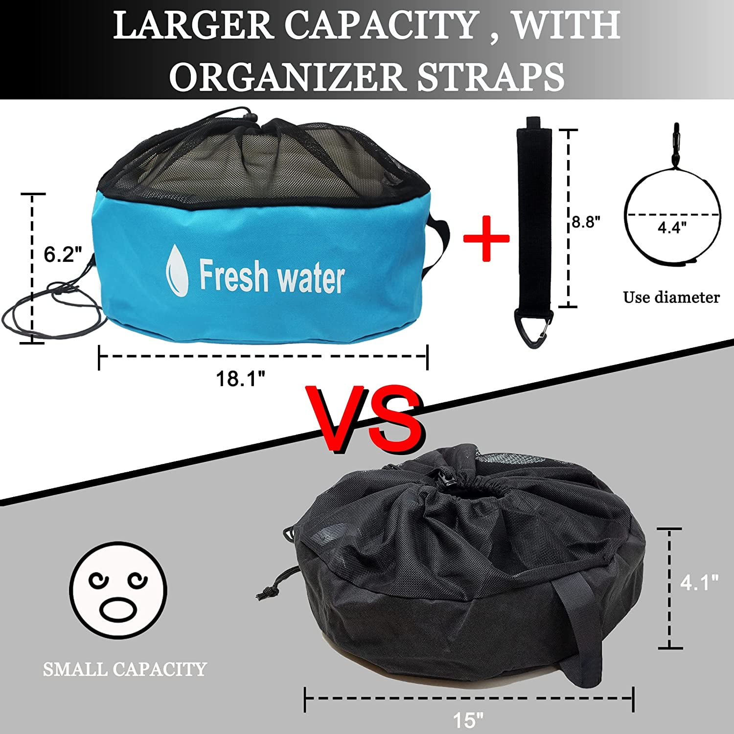 Skywee Waterproof RV Hose Storage Bag, RV Utility Bag, Sewer Hose Bag, RV  Accessories Bag for Storing Your Water Hose, Black Hose, Electrical,  Include 4 Straps and 4 Hooks 