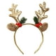 thumbnail image 1 of Diademas navideñas, bandas para el cabello, diademas de astas de alce con purpurina navideña, regalo de fiesta, disfraz para mujer, accesorio de disfraz, 1 of 5