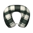 thumbnail image 2 of Memory Foam Travel Neck Pillow For Airplane Car Home Portable Soft Plush Removable Washable Cover Neck Support Pillows Springgreen Buffalo Plaid Check Tartan Scotland_41650_2, 2 of 8