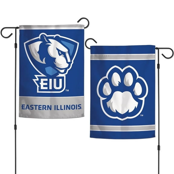 Eastern Illinois Panthers 12.5” x 18" Double Sided Yard and Garden College Banner Flag Is Printed in the USA