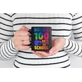 thumbnail image 2 of Rockin 100 Days of School with Guitar, Music Teacher, Black 11oz Ceramic Mug, 2 of 5