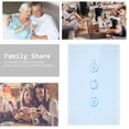 thumbnail image 2 of Wi-Fi Smart Dimmer Touch Switch Voice Control Compatible with Alexa Google Home APP Remote Control Schedule Family Share Light Control Touched Switch, 2 of 8