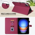 thumbnail image 4 of For Xiaomi Pad 6S Pro 12.4 inch Release 2024 Case, Rhombus Pattern Multiple Viewing Angles Stand Slim Folio Cover (Red), 4 of 6