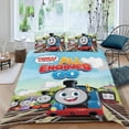thumbnail image 2 of Thomas Conjunto de sábanas temático, trío de piezas, cómodo y amigable con la piel, diseño único, regalo de decoración para el hogar para familiares, amigos y fans,173cm *218cm, 2 of 6