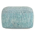 thumbnail image 4 of WyndenHall  Terri Square Pouf Patterned Teal Melange Transitional, 4 of 5
