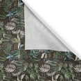 thumbnail image 3 of Ambesonne Tropical Kitchen Curtains, Exotic Hawaii Plants Art, 55"x45", Seal Brown Multicolor, 3 of 3