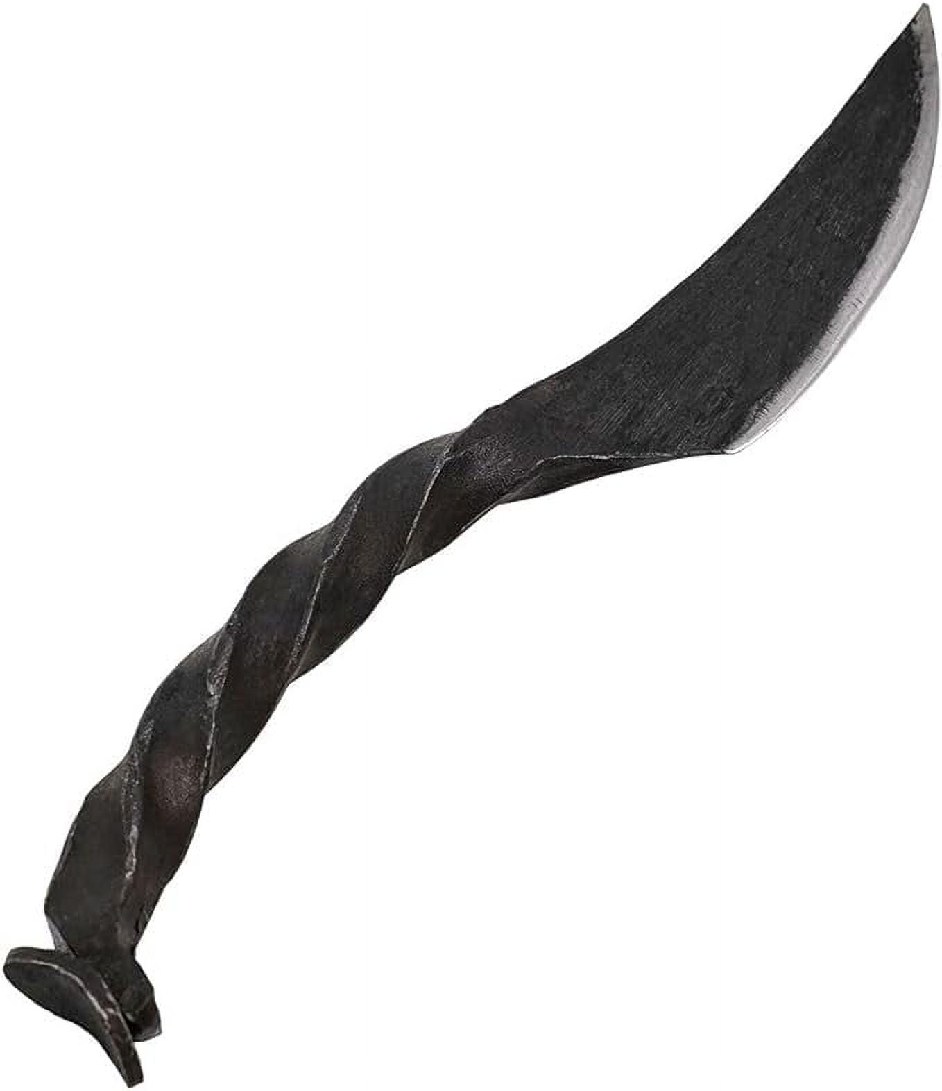 Mythrojan Twisted Railroad Spike Knife Railroad Iron Hand Forged Rail Knife