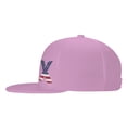 thumbnail image 3 of ZICANCN Alphabet X America Usa Flag Baseball Caps, Trucker Hats for Men And Women, Adjustable Breathable Flat Caps, Pink, 3 of 8