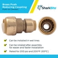 thumbnail image 4 of Acoplamiento reductor SharkBite Push to Connect de 3/4 x 1/2 pulgadas, 4 of 5