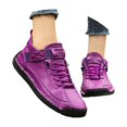 thumbnail image 3 of NOKIO Women's Cushioned Sneakers Lightweight Wide Width L𝗈afers Soft High Top Sport Shoes Breathable Non-S𝗅ip Athlet𝗂c Shoes for Back to College, 3 of 8