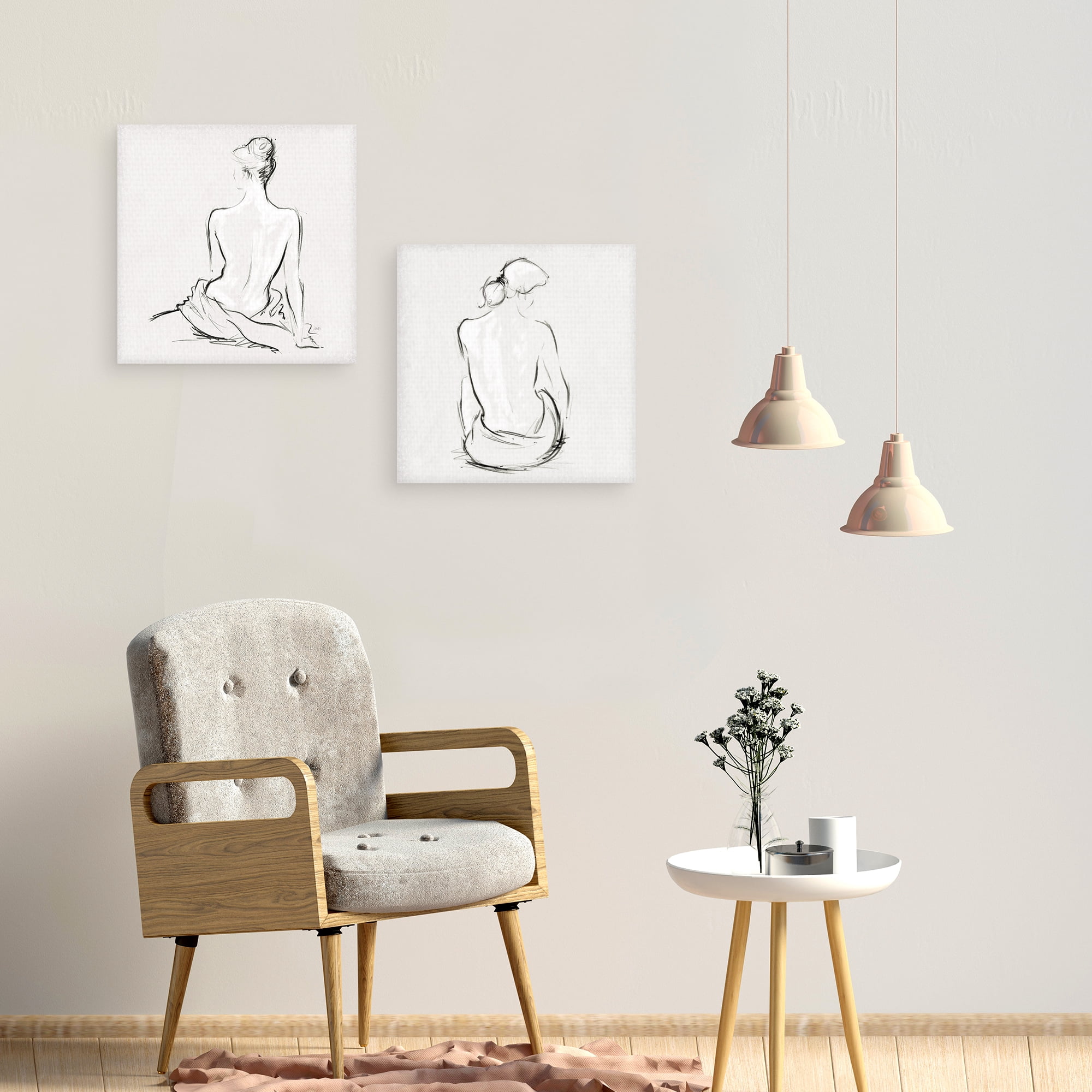 Celestial I & II Detail by Jane Hartley Set of Canvas Art Prints