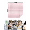 thumbnail image 5 of Pink Buffalo Plaid Cloth Napkins Washable Set of 6, Farmhouse Pink White Checkered Reusable Dinner Table Napkins Cloth Bulk for Weddings Kitchen Restaurants Hotel Events Parties 20 x 20 Inch, 5 of 9