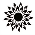 thumbnail image 5 of 5 Juegos de Pegatinas de Pared DIY, Pegatinas de Pared para Sala de Sol, Pared, TV, Gabinete, Decoración Artística de Techo, Decoración con Forma de Espejo Extraíble, Negro, 5 of 5