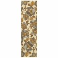 thumbnail image 1 of HomeRoots 384205 8 ft. Large Floral Blooms Indoor Outdoor Area Rug, Ivory & Gray, 1 of 1