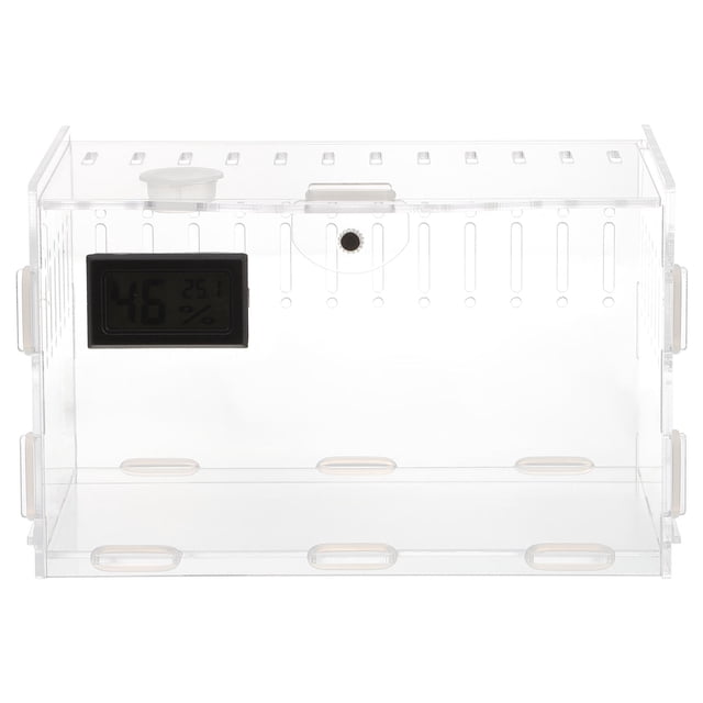 BRIGHTFUFU Étui Acrylique pour Reptiles pour Élevage et Transport avec Circulation d'Air