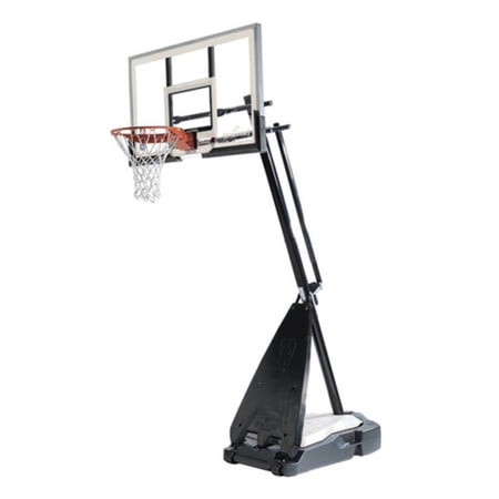 Spalding 71454A 54 in. Glass Portable Ultimate Hybrid Base Basketball System