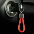 thumbnail image 4 of Organizador de llaves de coche, elegante llavero de cuero sintético para hombres y mujeres. Rojo, 4 of 8