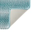 thumbnail image 5 of VCNY Home Memory Foam Noodle Teal Heathered Stripe Polyester Bath Rug, 20" x 30", 5 of 5