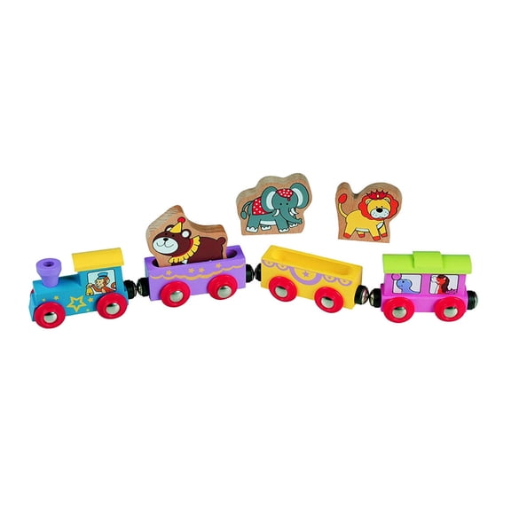 Wooden Animal Train Circus