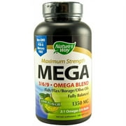 Nature's Way Mega 3/6/9 Omega Blend Lime Flavor, 180ct