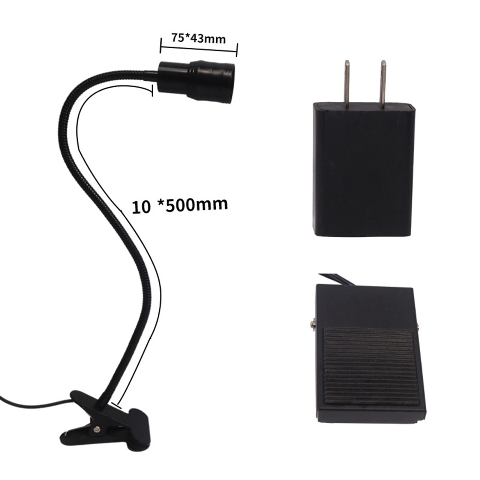 FITYLE Lash Light for Eyelash with Clip 5W Flexible Gooseneck,Portable with Foot Pedal for Beauty, Studio, Lash Technicians Home