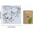 thumbnail image 7 of Tree Stencil Template Bird Large 11.8x11.8 Inch Reusable Sign Home Decor for Painting on Wood Wall Scrapbook Card Floor Drawing, 7 of 7