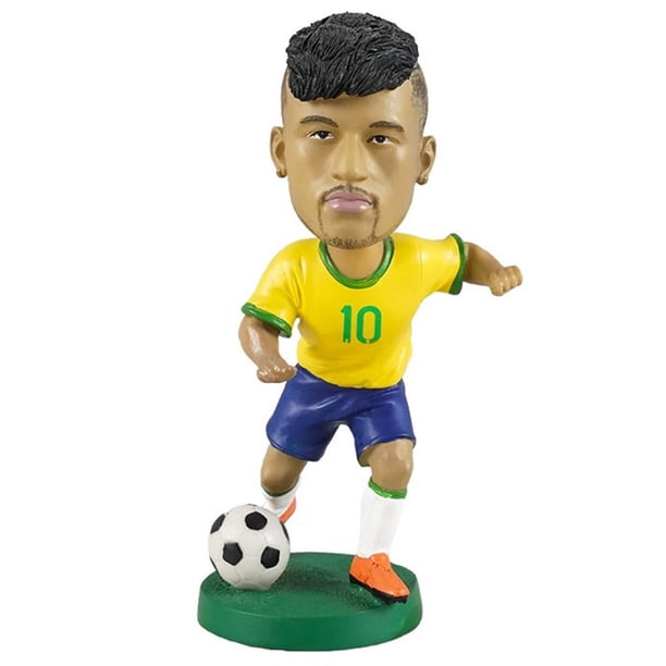 Muñecas de estrella de fútbol de resina estatua de estrella de fútbol con cabeza temblorosa pintada a mano I 18cm Ehuebsd libre de BPA