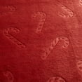 thumbnail image 6 of (2 pack) Holiday Time 50"x60" Red Candy Cane Plush Throw, All Ages, 6 of 6
