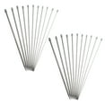 thumbnail image 5 of Set of 11 Stainless Steel Single Point Knitting Needles, 25CM , Smooth and for Easy Knitting Projects, 5 of 8
