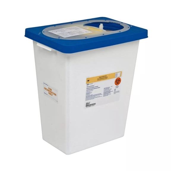 SharpsSafety Pharmaceutical Waste Container 8 gal. Vertical Entry