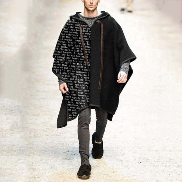Qertyioot Hauts pour Hommes Mode Veste Décontractée Extérieure à Manches Longues Manteau Chaud