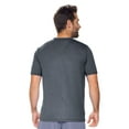 thumbnail image 3 of Expert Brand USA-Made Men's Athletic Heather Crewneck T-Shirt, Dark Heather Charcoal, XXS, 3 of 5