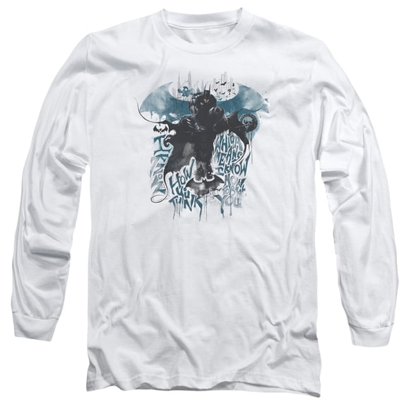 Batman Arkham Knight I Know Long Sleeve T-Shirt Adult 18/1 White