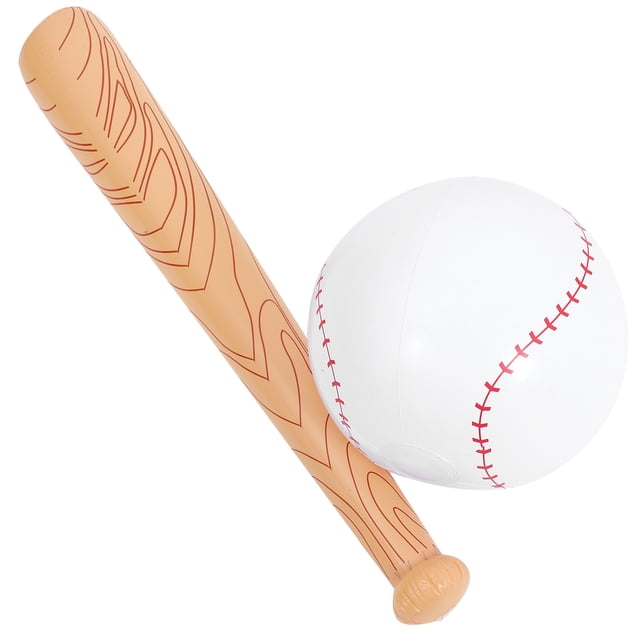 Miangastore 1 Ensemble Jouet Batte Gonflable Bâton de Sport de Simulation Portable Jouet Batte Gonflé Accessoire de Baseball