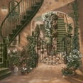 thumbnail image 2 of Brown, Betsy 12x12 Gold Ornate Wood Framed with Double Matting Museum Art Print Titled - Nolas Courtyard I, 2 of 4