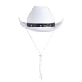 thumbnail image 4 of RUINIXCW Western Toddler Baby Girl Boy Cowgirl Hat Kids Cowboy Hat Felt Wide Brim Hats with Star Leather Belt Dessy Hats Themed Party Cap with String Wedding Party Costume, 4 of 9