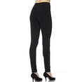 thumbnail image 3 of Kuda Moda Women's Ultra Soft Peach Skin Full Length Ankle Legging Pants, 3 of 6