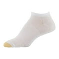 thumbnail image 2 of Gold Toe Women's No Show Sport Socks with Arch Support White Shoe Size: 6-9, 2 of 3