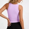 thumbnail image 5 of Women's Summer Classic V-Neck Camisole with Chest Pad Wide Strap Slim Fitting Sleeveless Tank Tops for Layering Casual M, 5 of 5