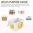 thumbnail image 7 of Foldable Fabric Storage Bin With Handle Collapsible Basket Box Storage With Lid Organizer Watercolor Bckground, 7 of 7