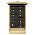 thumbnail image 2 of QualArc EVMC-SHRT-GY 70 x 42 x 30 in. Estateview Stucco Cluster Box Unit Mailbox Center Column with Short Pedestal, Slate Gray, 2 of 3