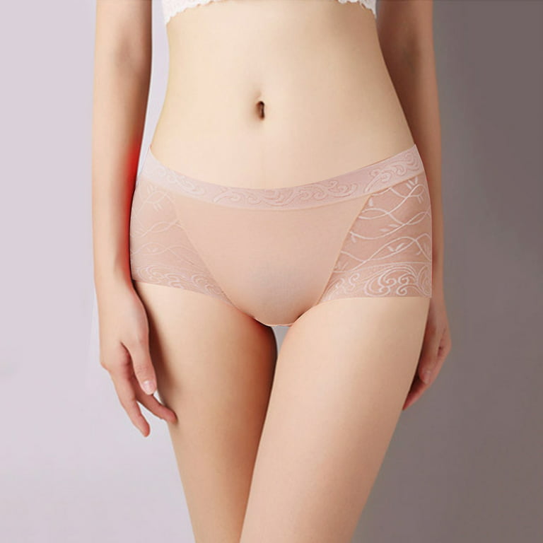 eczipvz Womens Lingerie Women's High Waisted Cotton Underwear Soft Breathable  Panties Stretch Briefs Regular & Plus Size Khaki,XXL 