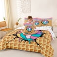 thumbnail image 3 of Erosebridal Volleyball Sport Bedding Comforter Set for Kids Boys Girls, Ice Cream Drip Waffle Full Bedding Set, Colorful Polka Dots Reversible, 7 Pieces, 3 of 6