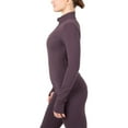 thumbnail image 2 of Yitty Active Women's Ultraluxe Full Lenght Full Zip Jacket, Athleisure, 4-Way-Stretch, Thumbholes, Deep Plum, XL, 2 of 7
