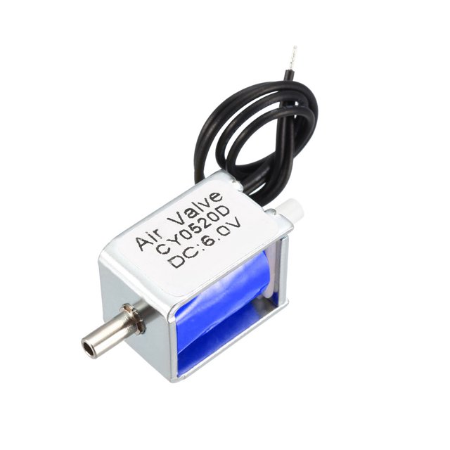 Unique Bargains Électrovanne Miniature 2 Voies Normalement Fermée DC 6V 0.38A Électrovanne à Air